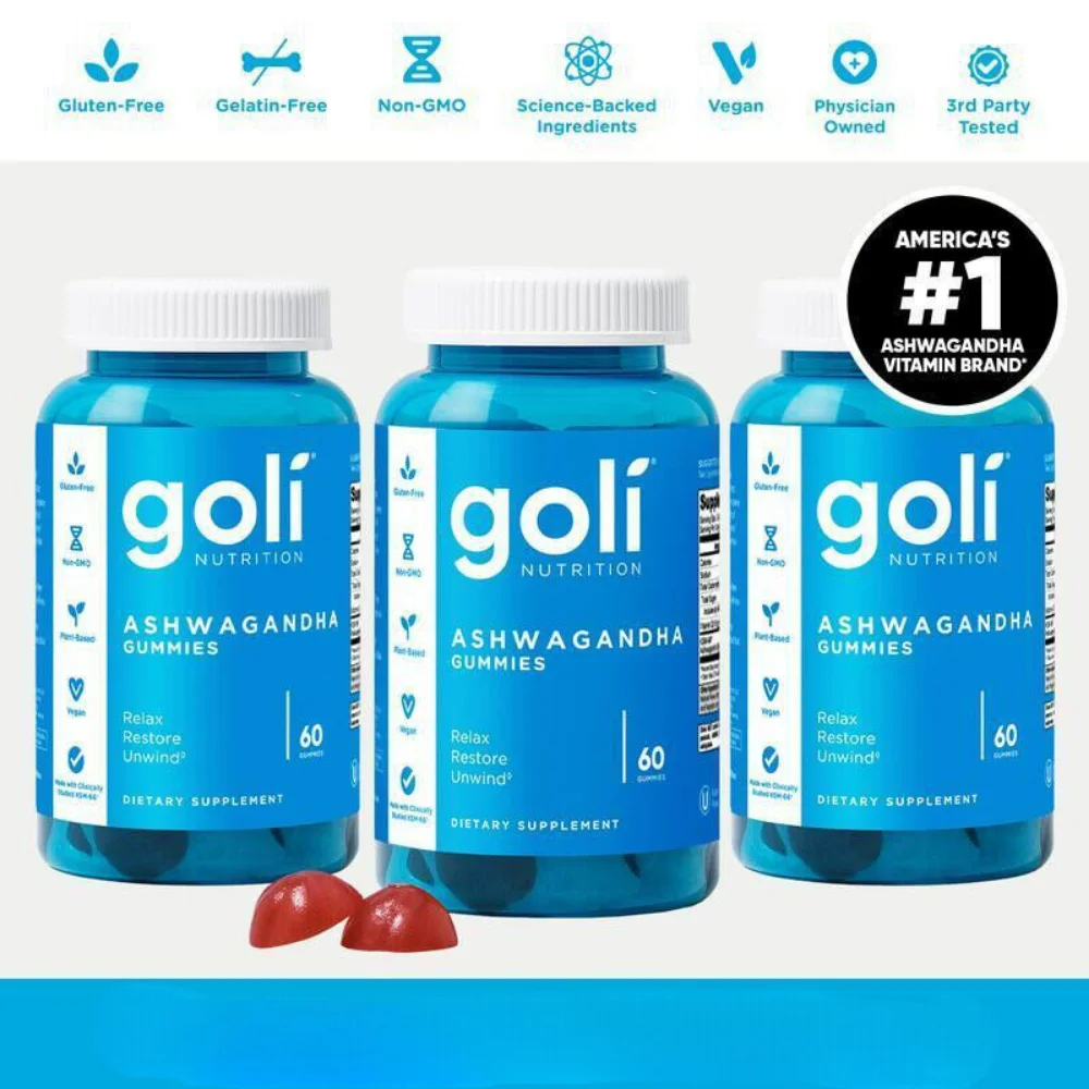 Elevate Your Wellness with Goli's Ashwagandha - Infused Gummies: 60 Mixed Berry Gummies, 3 Pcs to a Serving
Elevate Your Wellness with Goli's Ashwagandha - Infused Gummies: 60 Mixed Berry Gummies, 3 Pcs to a Serving