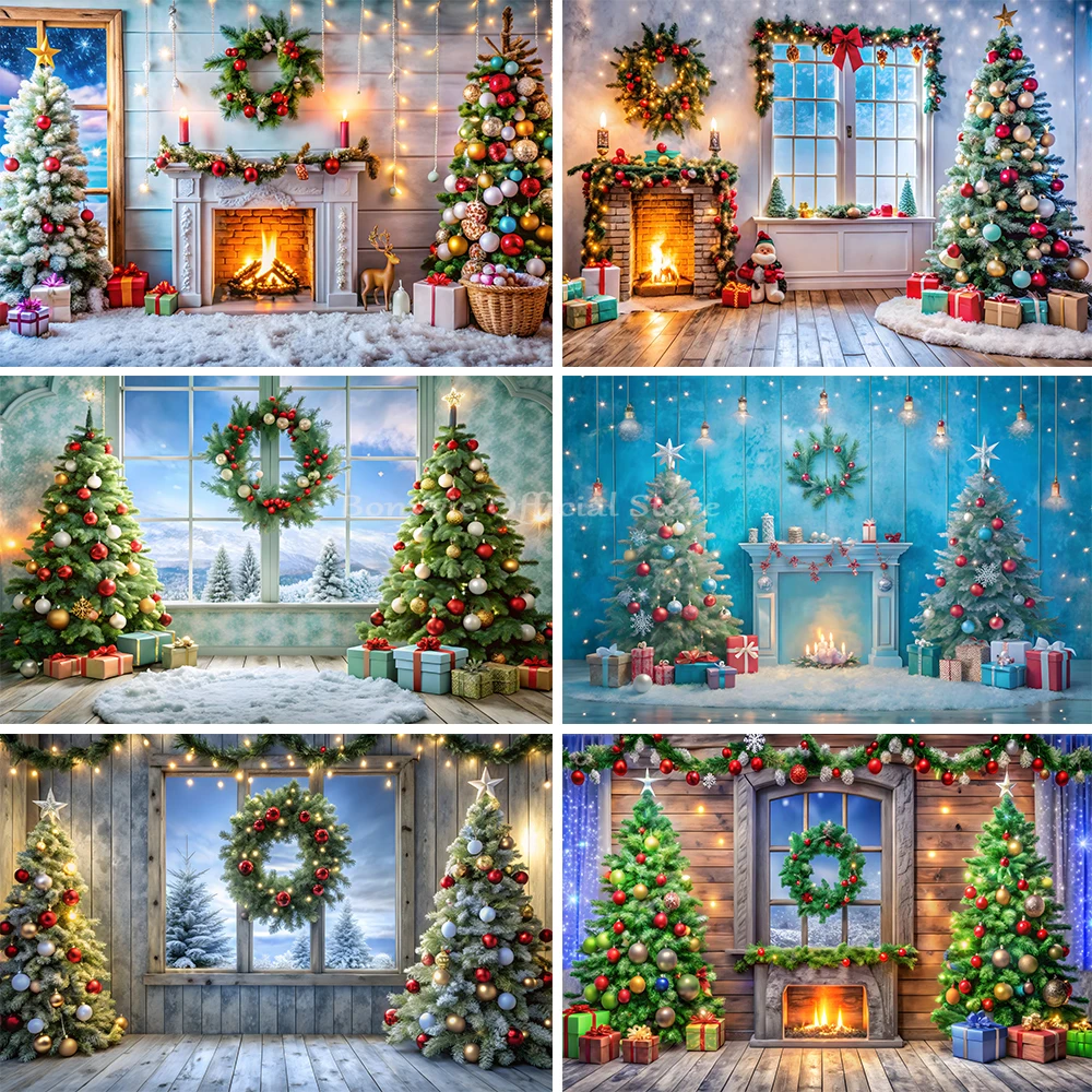 Bonvvie Christmas Backdrop for Photography Winter Xmas Tree Window Fireplace Gifts Baby Family Party Portrait Photo Background
Bonvvie Christmas Backdrop for Photography Winter Xmas Tree Window Fireplace Gifts Baby Family Party Portrait Photo Background