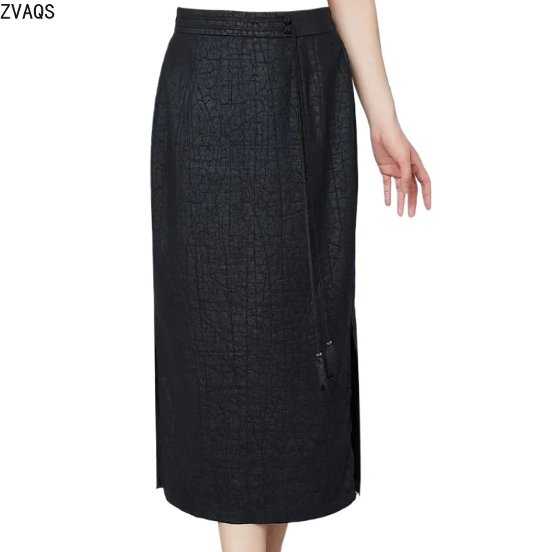 ZVAQS100% Mulberry Silk Women's Skirts 2026 Summer New Slit Midi Skirt Wanxiangsi Genuine Xiangyunsha Silk Elegant Mom DressЮбка
ZVAQS100% Mulberry Silk Women's Skirts 2026 Summer New Slit Midi Skirt Wanxiangsi Genuine Xiangyunsha Silk Elegant Mom DressЮбка