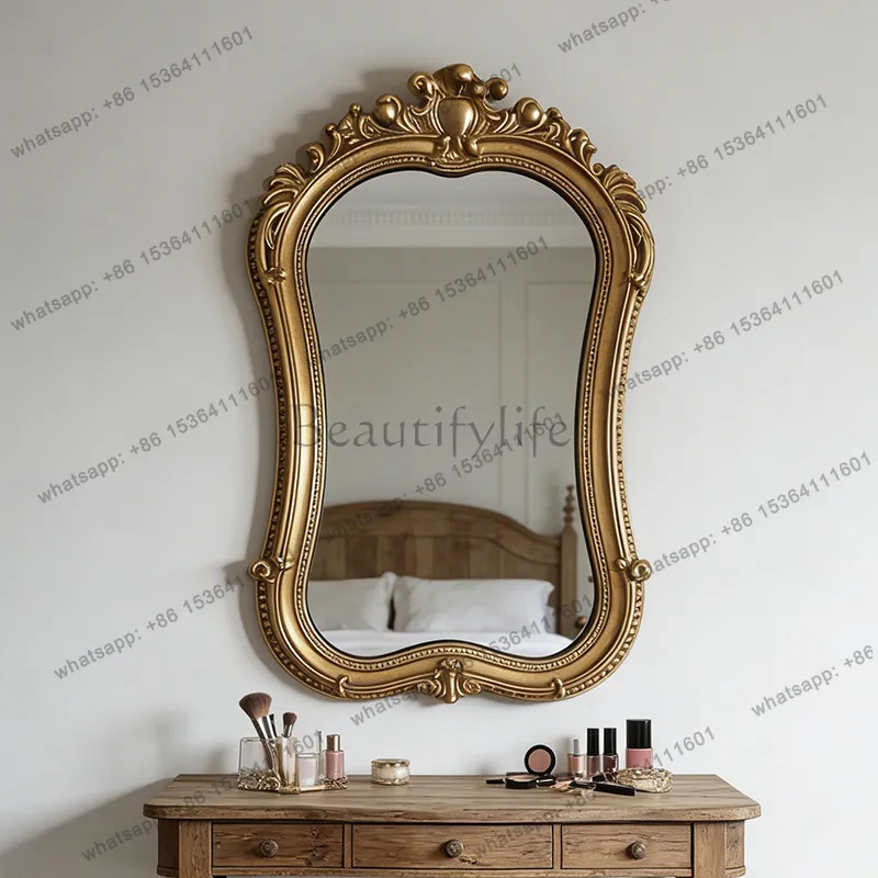 French Vintage Bathroom Mirror Luxury Vintage Square Wall Hanging Fireplace Mirror
French Vintage Bathroom Mirror Luxury Vintage Square Wall Hanging Fireplace Mirror