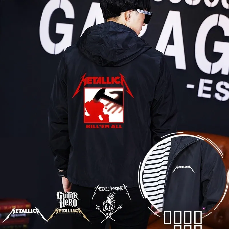 Куртка с капюшоном в стиле метал-групп, на молнии, с длинными рукавами, повседневная верхняя одежда для молодежи на весну, осень, зиму
Куртка с капюшоном в стиле метал-групп, на молнии, с длинными рукавами, повседневная верхняя одежда для молодежи на весну, осень, зиму