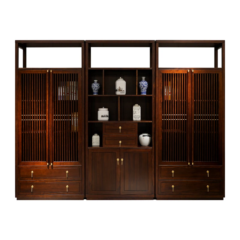 *New Chinese ebony all solid wood bookcase combination floor-to-ceiling two-door decorative cabinet
*New Chinese ebony all solid wood bookcase combination floor-to-ceiling two-door decorative cabinet