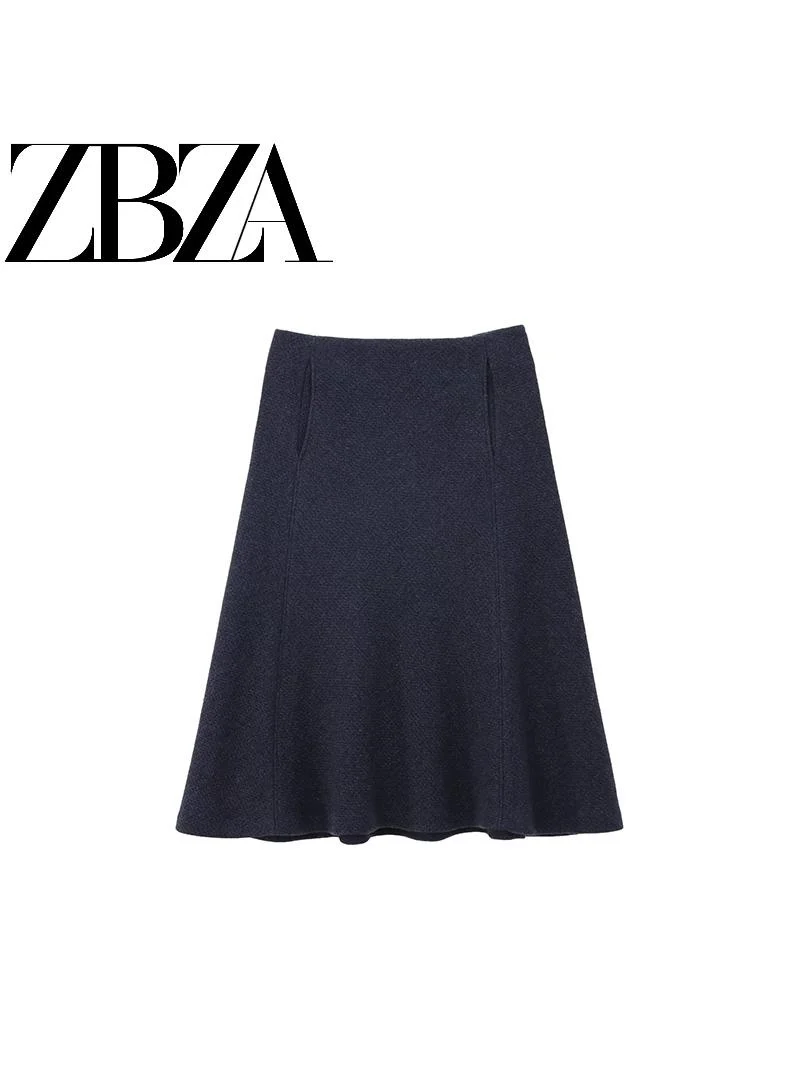 ZBZA Autumn New Faion Design Casual Pure Color Wool Blend Cloak Skirt Women's Busin Commute Sle Midi Skirt
ZBZA Autumn New Faion Design Casual Pure Color Wool Blend Cloak Skirt Women's Busin Commute Sle Midi Skirt