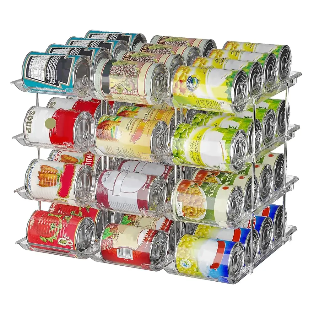 Can Organizer For Pantry, Adjustable Height And Width Canned Goods Organizer, Soup Can Rollers Organizer Holds Up To 48 Cans
Can Organizer For Pantry, Adjustable Height And Width Canned Goods Organizer, Soup Can Rollers Organizer Holds Up To 48 Cans