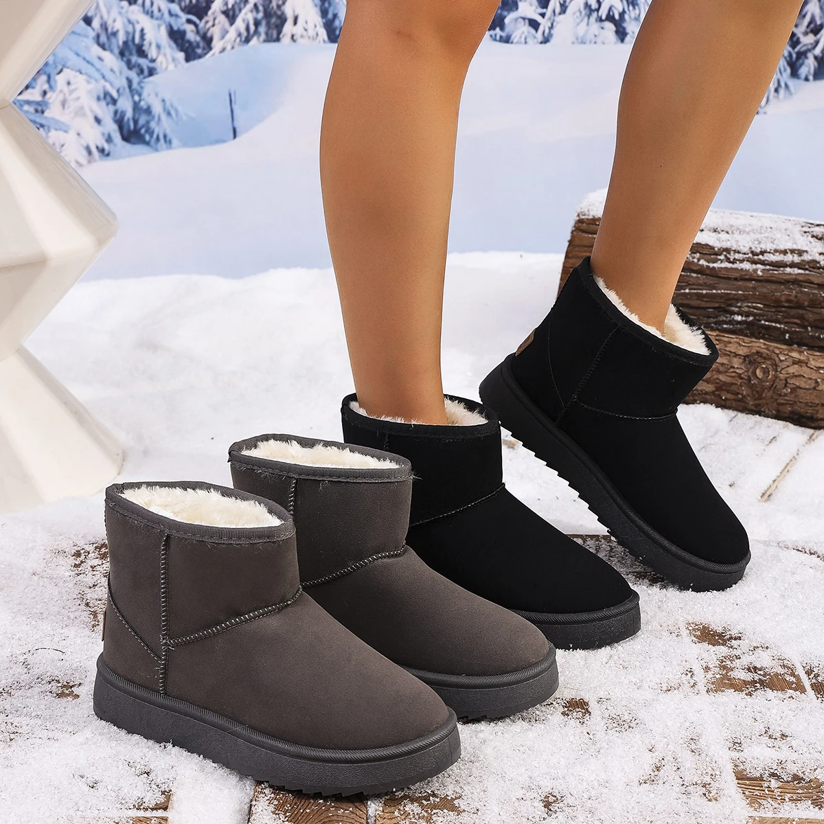 Fashion Winter Brown Short Boots New Platform Shoes Push Size Ankle Boots for Women Waterproof and Warm Snow Boots
Fashion Winter Brown Short Boots New Platform Shoes Push Size Ankle Boots for Women Waterproof and Warm Snow Boots