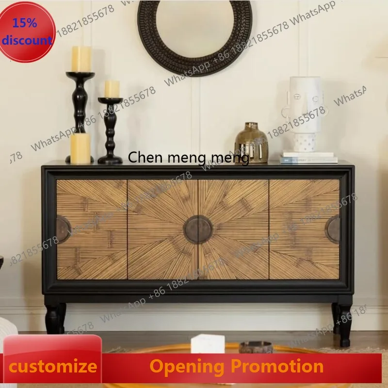 French American retro solid wood dining side cabinet medieval light luxury decoration entrance locker
French American retro solid wood dining side cabinet medieval light luxury decoration entrance locker