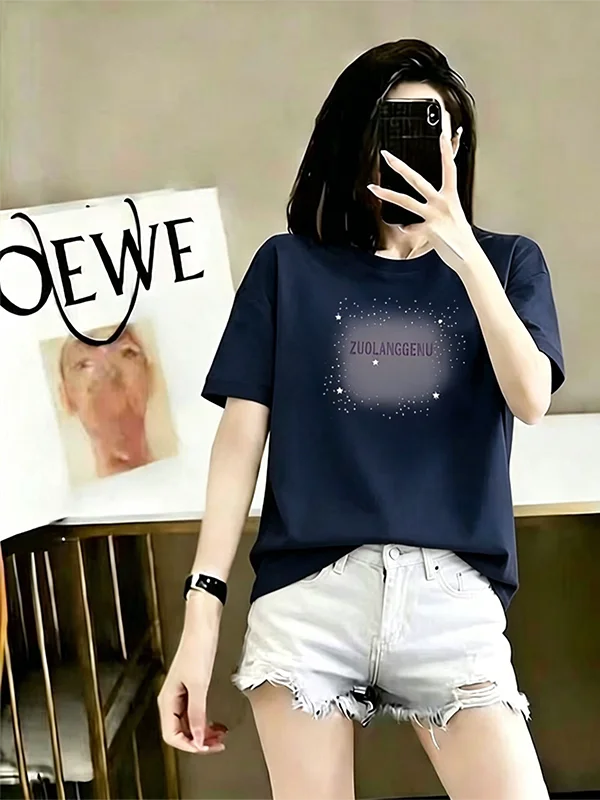 Fashionable Mommy T-Shirt Short Sleeve Breathable Polyester Summer Trendy Clothing Slimming Print Casual Standard Fit Women's...
Fashionable Mommy T-Shirt Short Sleeve Breathable Polyester Summer Trendy Clothing Slimming Print Casual Standard Fit Women's...