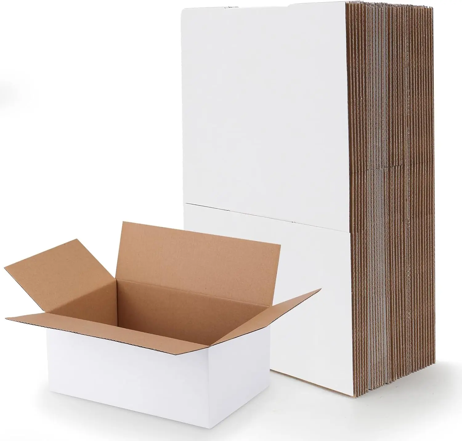 30 Pack 9x6x4 Corrugated Cardboard Shipping Boxes, White Mailing Box for Small Items
30 Pack 9x6x4 Corrugated Cardboard Shipping Boxes, White Mailing Box for Small Items