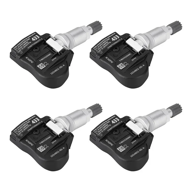 4Pcs Car TPMS Sensor Tire Pressure Sensor 107481200B For Tesla 3 2018-2020 S 2014 X 2016 Tire Pressure Monitor Parts Accessories
4Pcs Car TPMS Sensor Tire Pressure Sensor 107481200B For Tesla 3 2018-2020 S 2014 X 2016 Tire Pressure Monitor Parts Accessories