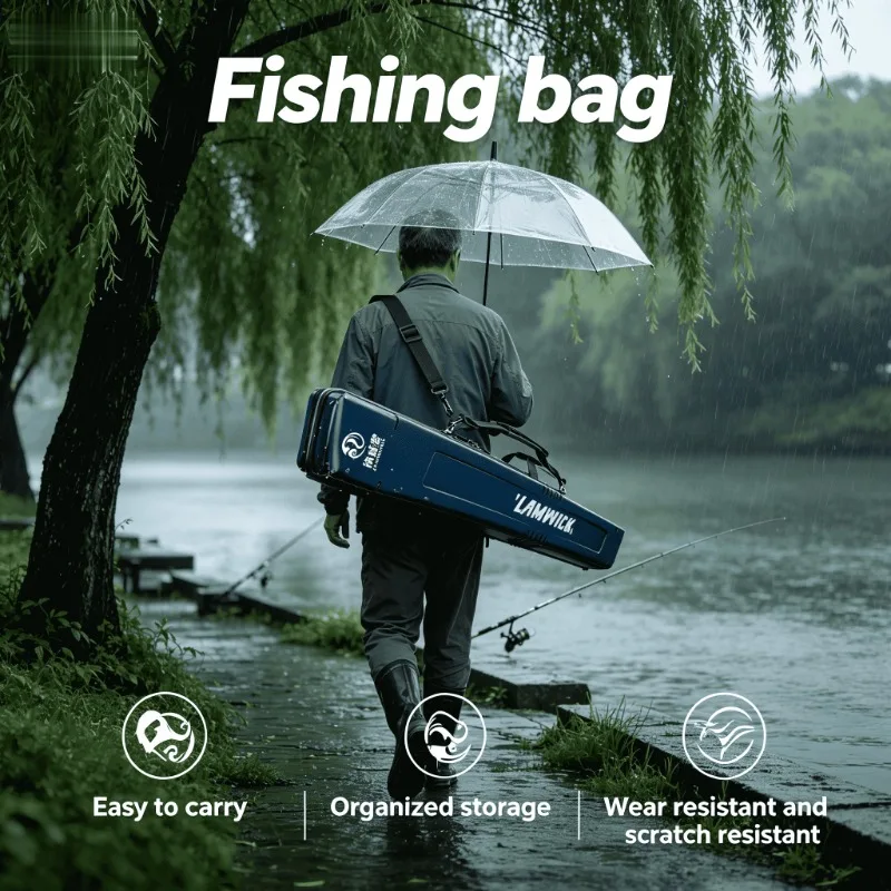 New Multi Functional Hard Shell Fishing Rod Case Lightweight Portable Fishing Rod Bag Hand Held Fishing Gear Bag Small Compact
New Multi Functional Hard Shell Fishing Rod Case Lightweight Portable Fishing Rod Bag Hand Held Fishing Gear Bag Small Compact