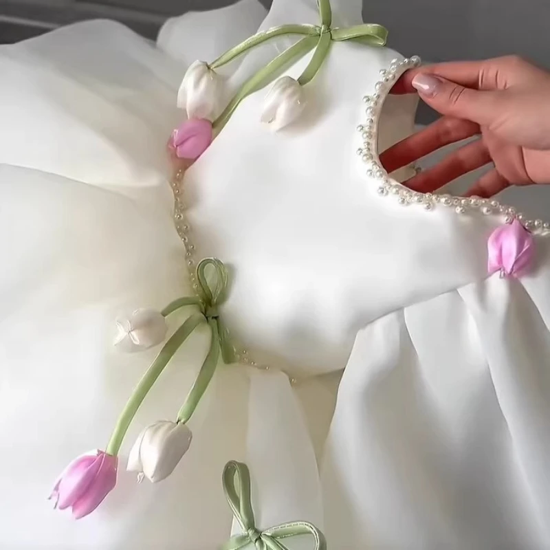 2026 New Children Girls Formal Girl Kids Floral Tulle Tutu Elegant Pageant Summer Costume Dress Puff Sleeve Princess Gown Flower
2026 New Children Girls Formal Girl Kids Floral Tulle Tutu Elegant Pageant Summer Costume Dress Puff Sleeve Princess Gown Flower