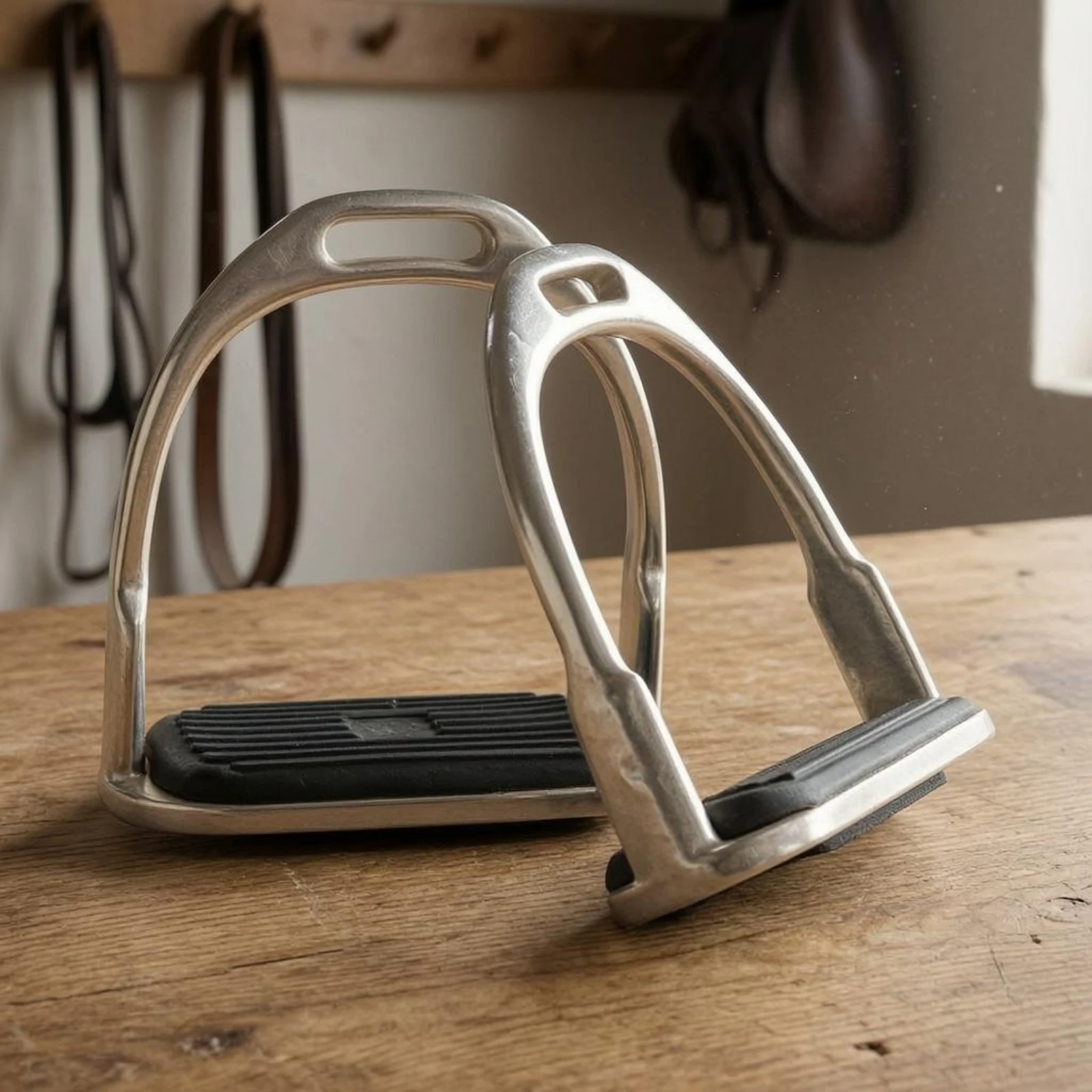 Children's Stirrups Silver Metal Frame Anti-Slip Stirrups Stainless Steel Stirrup Black Foot Platform Platform Non-Slip Stirrup
Children's Stirrups Silver Metal Frame Anti-Slip Stirrups Stainless Steel Stirrup Black Foot Platform Platform Non-Slip Stirrup