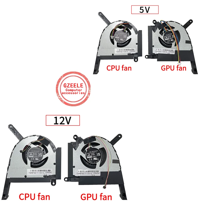 12V New Cooling Fan for ASUS Pro RTX3060/RTX3070/RTX4060 FA617 FA617NS FA617XS FA617NSR Series 13NR0EW0M01011 13NR0EW0T01011
12V New Cooling Fan for ASUS Pro RTX3060/RTX3070/RTX4060 FA617 FA617NS FA617XS FA617NSR Series 13NR0EW0M01011 13NR0EW0T01011