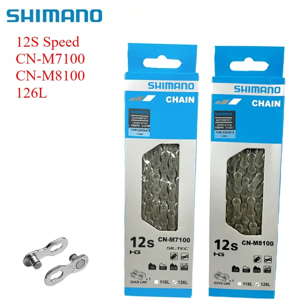 SHIMANO CN M7100 M8100 12-скоростная велосипедная цепь 126L HG Цепь для горного велосипеда
SHIMANO CN M7100 M8100 12-скоростная велосипедная цепь 126L HG Цепь для горного велосипеда