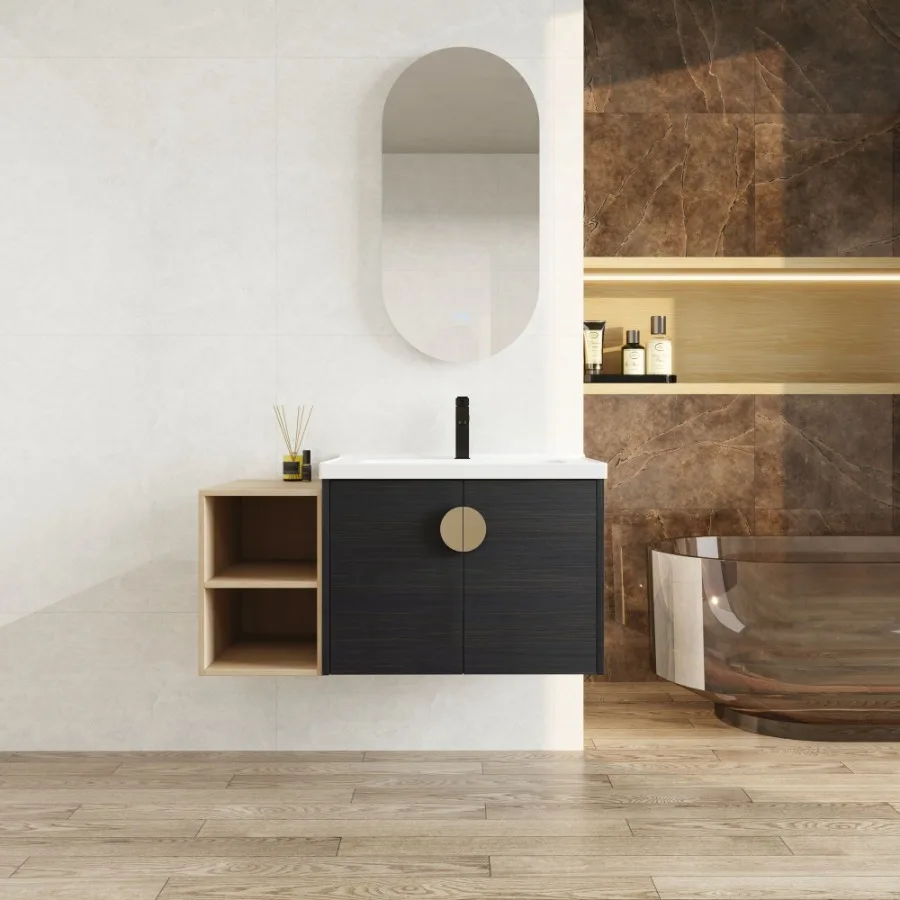 40 Inch Soft Close Doors Bathroom Vanity With Sink and A Small Storage Shelves BVC06328BCTBVC07412LTK
40 Inch Soft Close Doors Bathroom Vanity With Sink and A Small Storage Shelves BVC06328BCTBVC07412LTK