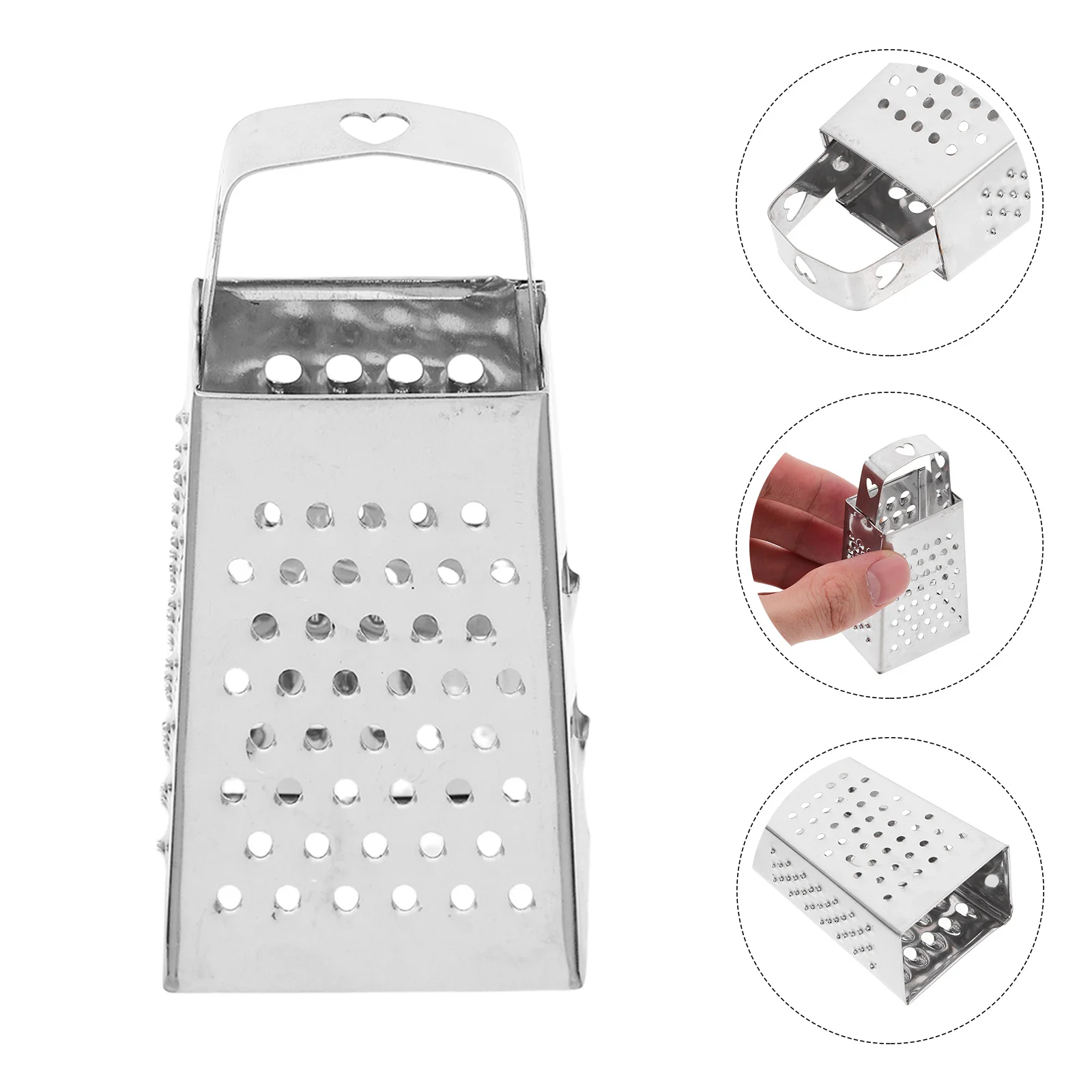 6 Pcs Stainless Steel Cheese Grater Mini Kitchen Tool Versatile Shredder Slicer for Potato Carrot Ginger Garlic Food Prep
6 Pcs Stainless Steel Cheese Grater Mini Kitchen Tool Versatile Shredder Slicer for Potato Carrot Ginger Garlic Food Prep