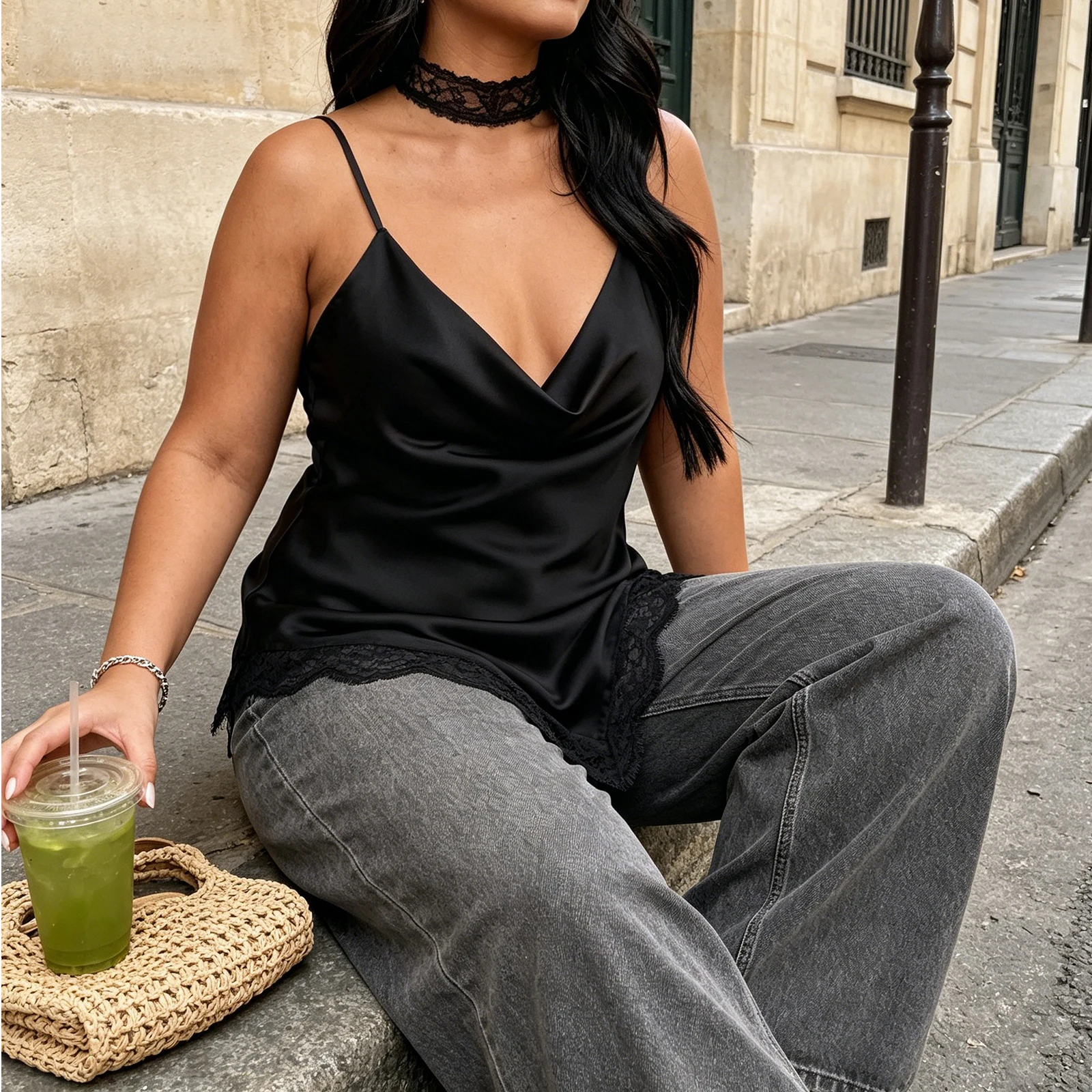 2026 Sexy Women's Plus Size Cami Tops Fashion Ladies Sleeveless Spaghetti Strap Cowl V Neck Camisole Summer Plus Size Tanks Tops
2026 Sexy Women's Plus Size Cami Tops Fashion Ladies Sleeveless Spaghetti Strap Cowl V Neck Camisole Summer Plus Size Tanks Tops
