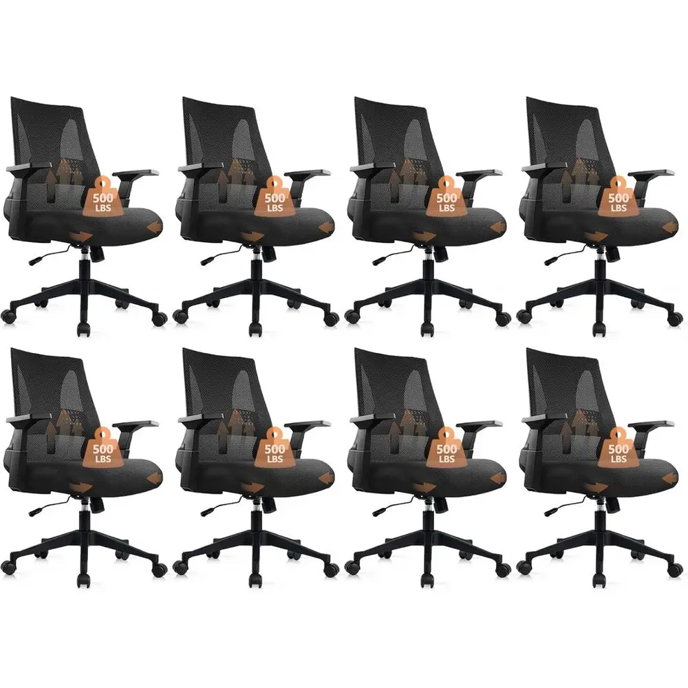 8-Pack Heavy Duty Mesh Ergonomic Office Chairs for Big and Tall, Adjustable Lumbar Support, Wide Comfortable Seats
8-Pack Heavy Duty Mesh Ergonomic Office Chairs for Big and Tall, Adjustable Lumbar Support, Wide Comfortable Seats