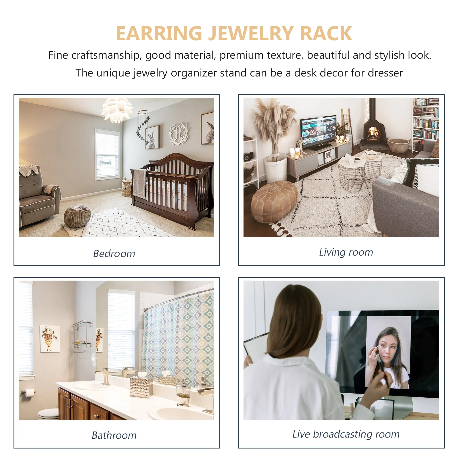 1pc Creative Jewelry Stand Earring Necklace Jewelry Rotating Holder Holder Organizer Mannequin Rack Desktop Storage Bust
1pc Creative Jewelry Stand Earring Necklace Jewelry Rotating Holder Holder Organizer Mannequin Rack Desktop Storage Bust