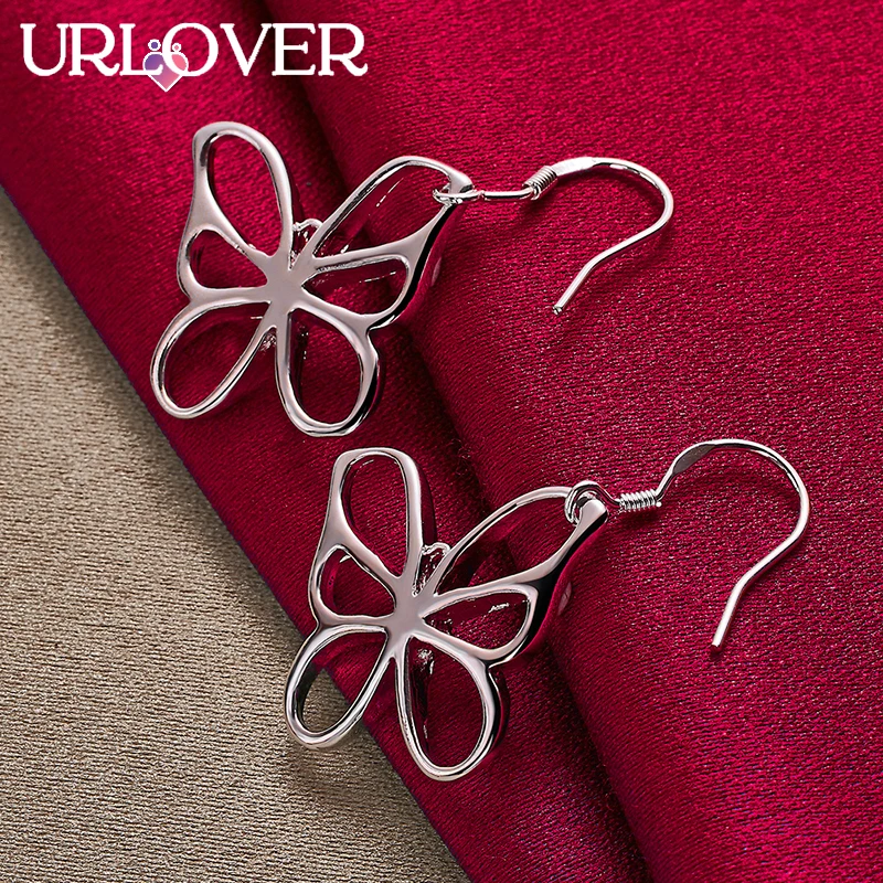 URLOVER 925 Sterling Silver Earring For Woman Butterfly Drop Earrings Lady Party Wedding Fashion Charm Jewelry Birthday Gifts
URLOVER 925 Sterling Silver Earring For Woman Butterfly Drop Earrings Lady Party Wedding Fashion Charm Jewelry Birthday Gifts