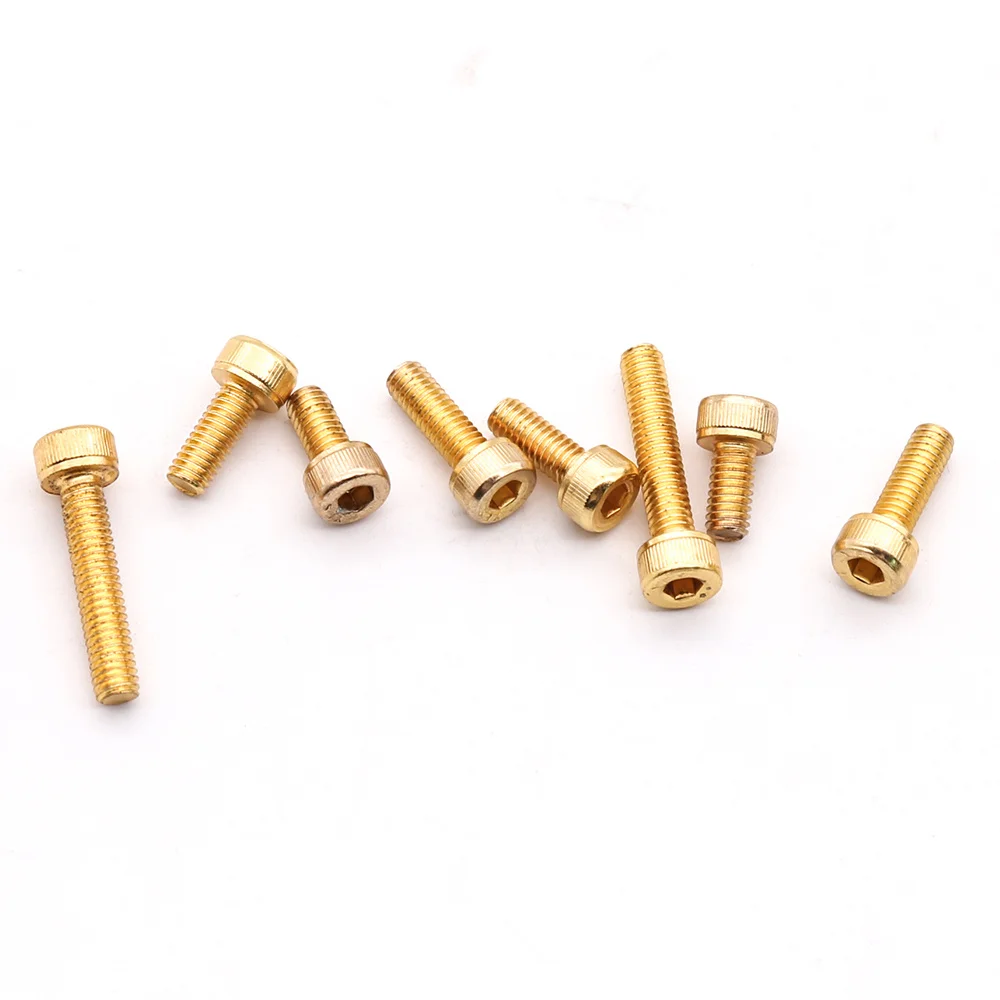 10PCS M2 M2.5 M3 M4 Cup Head Hexagon Screw 12.9 Grade Titanium Plated Bright Surface Can Play A Moderate Anti-Rust
10PCS M2 M2.5 M3 M4 Cup Head Hexagon Screw 12.9 Grade Titanium Plated Bright Surface Can Play A Moderate Anti-Rust