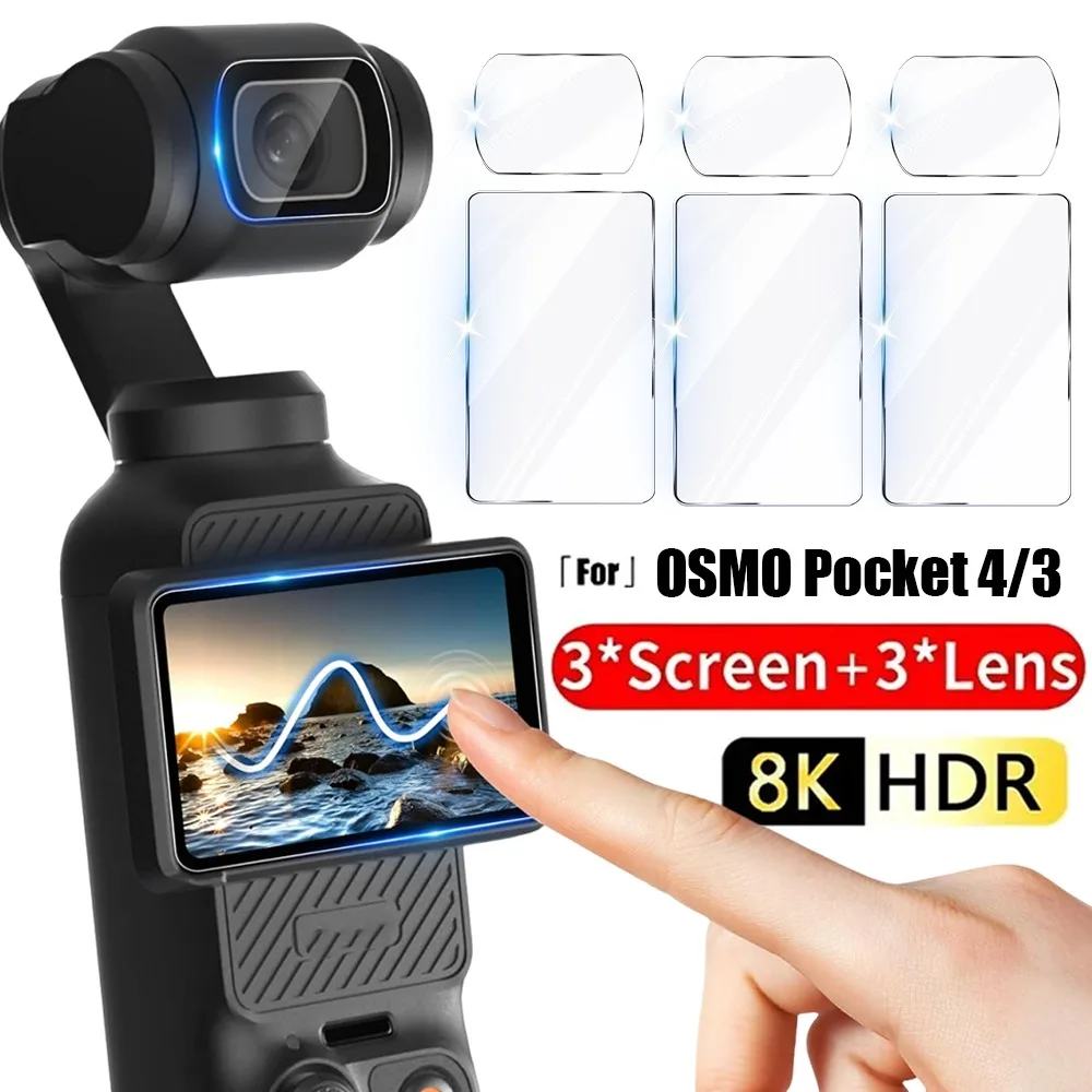 9H HD Tempered Glass for DJI OSMO Pocket 4/3 Full Screen Protector For DJI Pocket 4 Gimbal Camera Lens Protect Glass Accessories
9H HD Tempered Glass for DJI OSMO Pocket 4/3 Full Screen Protector For DJI Pocket 4 Gimbal Camera Lens Protect Glass Accessories