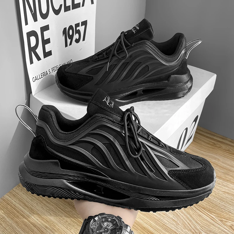 PuTian Coconut Men's Shoes Spring 2026 New Black Sports Casual Running Heightening Black Samurai Dad Trendy Shoes
PuTian Coconut Men's Shoes Spring 2026 New Black Sports Casual Running Heightening Black Samurai Dad Trendy Shoes