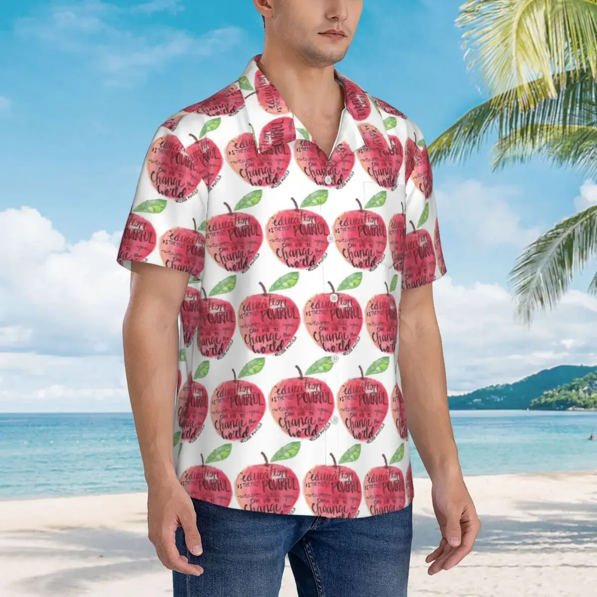 Teacher Quote Hawaiian Shirts Fashion Men Short Sleeve Shirt for Summer Beach Men's Lapel Tops
Teacher Quote Hawaiian Shirts Fashion Men Short Sleeve Shirt for Summer Beach Men's Lapel Tops
