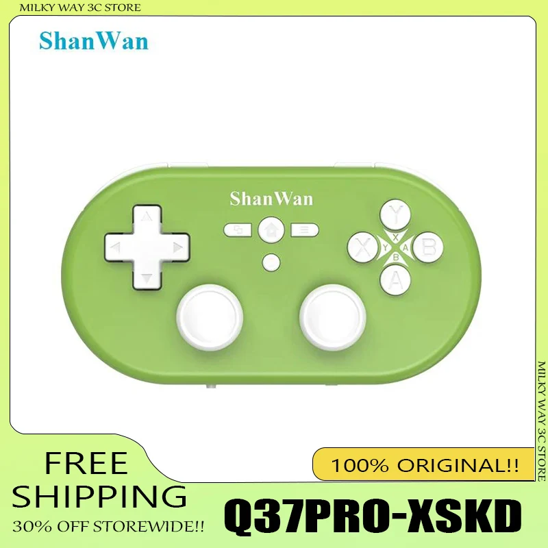 Усовершенствованный портативный беспроводной игровой контроллер Shanwan Q37 Pro Mini, двойной джойстик Hall для Android/ПК, мышь, клавиатура, переключатель страниц
Усовершенствованный портативный беспроводной игровой контроллер Shanwan Q37 Pro Mini, двойной джойстик Hall для Android/ПК, мышь, клавиатура, переключатель страниц