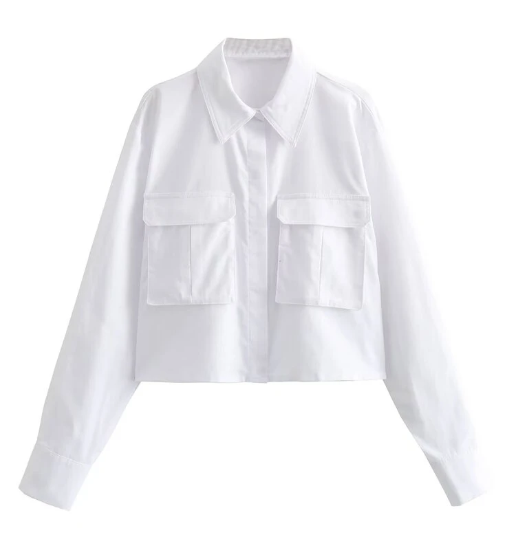 Slimming ort White irt with ket Versatile Autumn New Arrival Women's Faionable Commute Long Sve Regular Fit irt
Slimming ort White irt with ket Versatile Autumn New Arrival Women's Faionable Commute Long Sve Regular Fit irt
