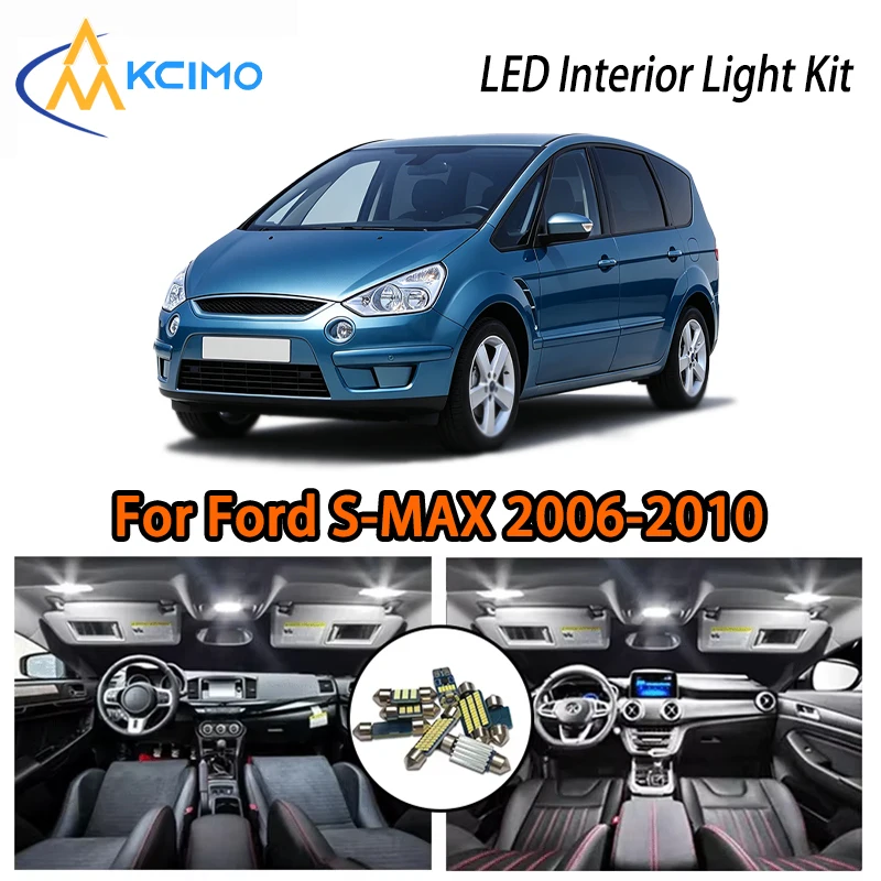 Super Bright LED Interior Lights For Ford S-MAX 2006-2010, Easy Install Two Color White Ice Blue
Super Bright LED Interior Lights For Ford S-MAX 2006-2010, Easy Install Two Color White Ice Blue