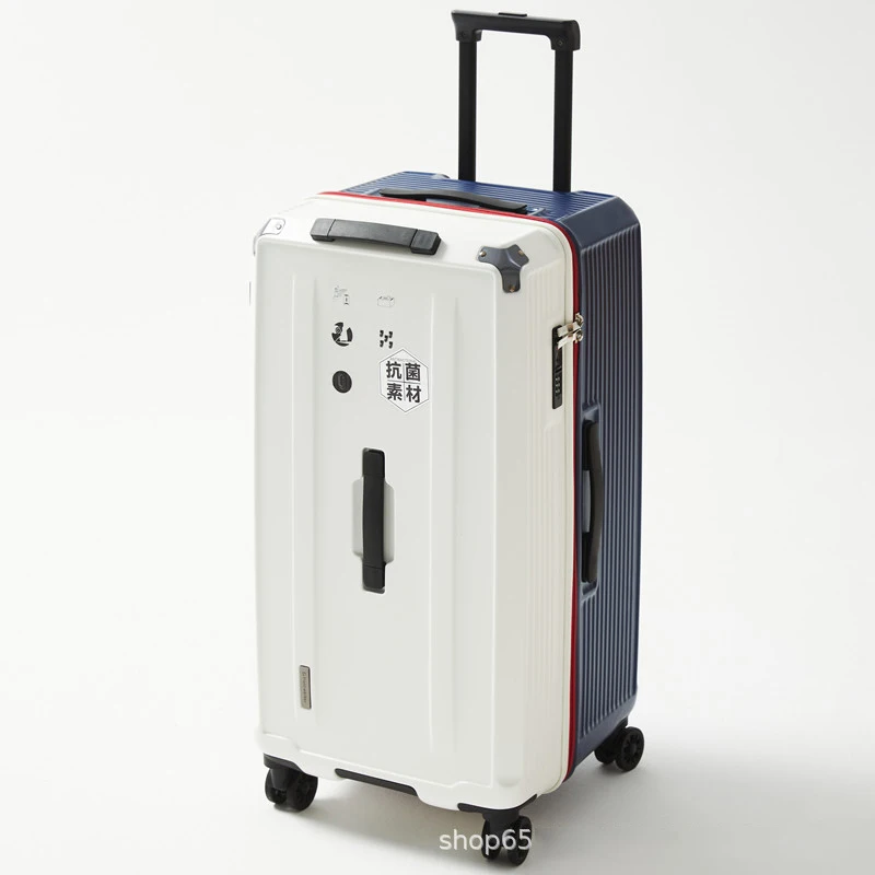 Large capacity rolling luggage spring shock absorption brake swivel wheels trolley suitcase check-in handle luggage student
Large capacity rolling luggage spring shock absorption brake swivel wheels trolley suitcase check-in handle luggage student