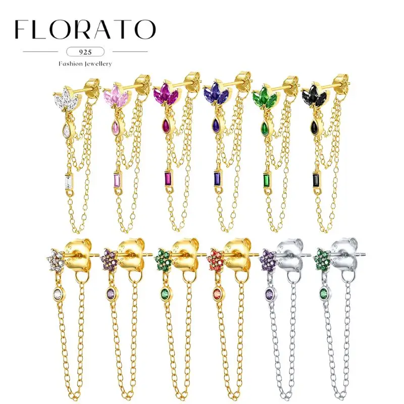 925 Silver Needles Horse Eyes Zircon Multi-color Crystal Chain Tassel Perforated Earrings Luxury Fashion Party Jewelry Gifts
925 Silver Needles Horse Eyes Zircon Multi-color Crystal Chain Tassel Perforated Earrings Luxury Fashion Party Jewelry Gifts