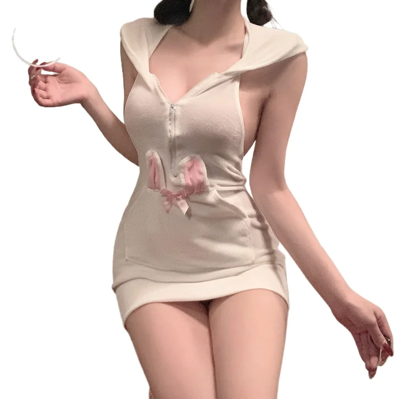 Sexy Lingerie Lolita Maid Uniform Babydoll Lace Hoodie Rabbit Dress Cosplay Costumes Bunny Cosplay Anime Erotic Bar Temptation
Sexy Lingerie Lolita Maid Uniform Babydoll Lace Hoodie Rabbit Dress Cosplay Costumes Bunny Cosplay Anime Erotic Bar Temptation
