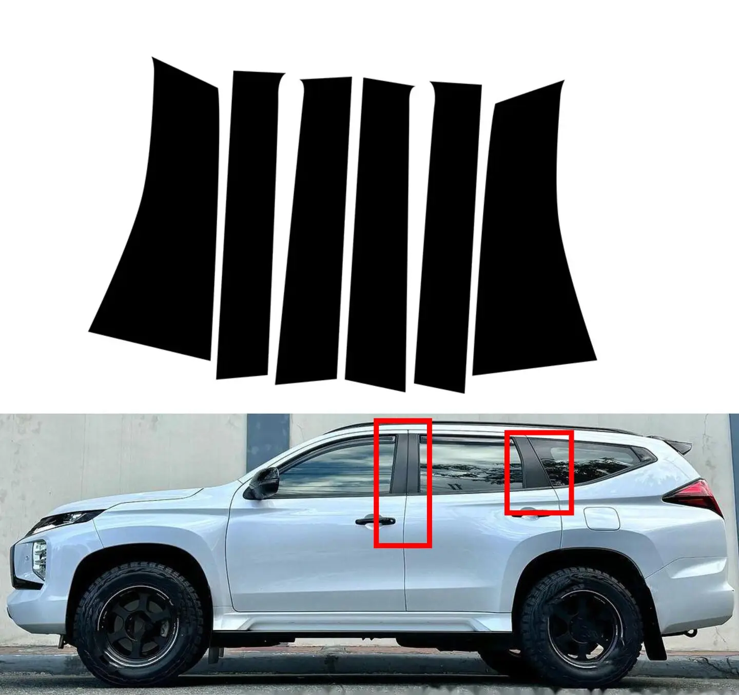 6PCS Gloss Black Pillar Posts For Mitsubishi Pajero Sport Montero Sport 2015-2021 2022 2023 Door Window Trim Stickers
6PCS Gloss Black Pillar Posts For Mitsubishi Pajero Sport Montero Sport 2015-2021 2022 2023 Door Window Trim Stickers
