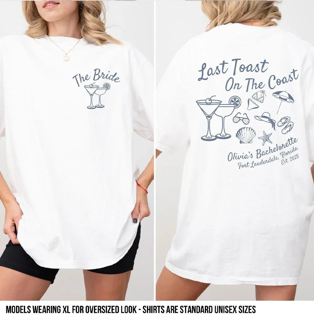 Funny Comfort Shirts Top Daily Trendy Streetwear Women Last Toast on The Coast Shirts Beach Bachelorette Aesthetic Clothes
Funny Comfort Shirts Top Daily Trendy Streetwear Women Last Toast on The Coast Shirts Beach Bachelorette Aesthetic Clothes
