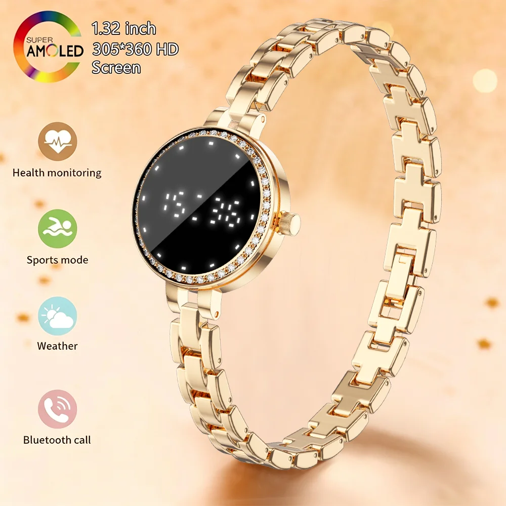 2026 Fashionable Women's Smart Watch Women's Health Pedometer Health Monitoring Oxygen Sleep IP67 Waterproof BT Call Smartwatch
2026 Fashionable Women's Smart Watch Women's Health Pedometer Health Monitoring Oxygen Sleep IP67 Waterproof BT Call Smartwatch