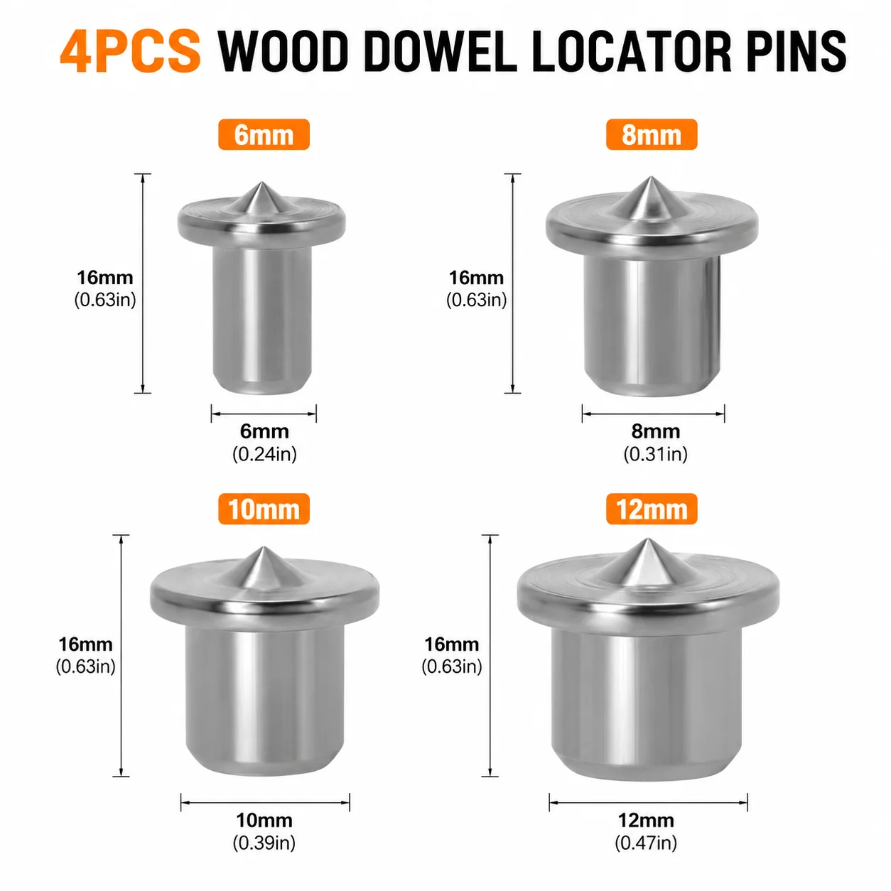 Wood Dowel Pin Alignment Center Punch Locator DIY Tool For Panel Furniture Round Wood Tenon Positioning
Wood Dowel Pin Alignment Center Punch Locator DIY Tool For Panel Furniture Round Wood Tenon Positioning