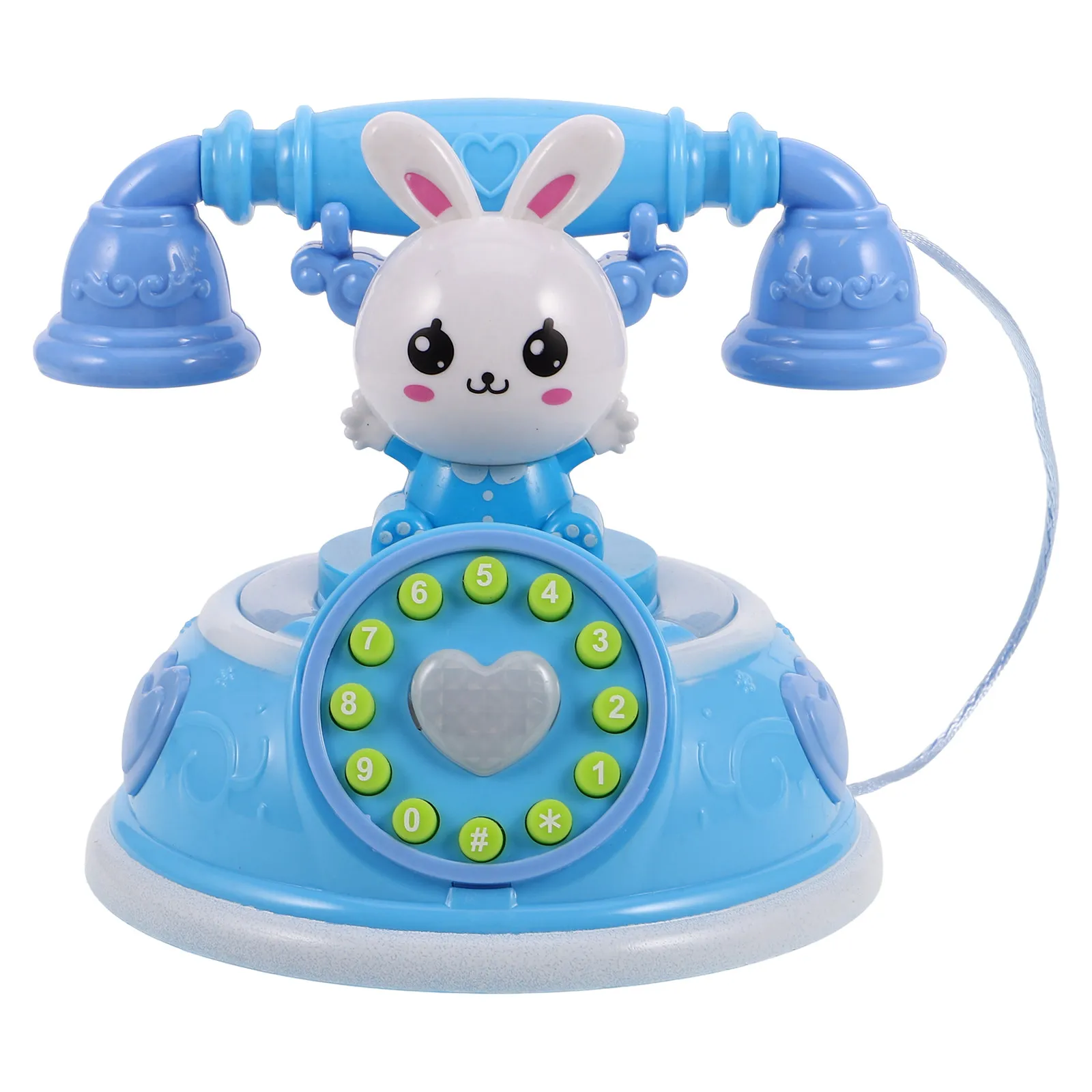 Kids Pretend Landline Telephone Vintage Style Interactive Light Up LED Rotary Dial Phone for Language Learning Social Skills
Kids Pretend Landline Telephone Vintage Style Interactive Light Up LED Rotary Dial Phone for Language Learning Social Skills