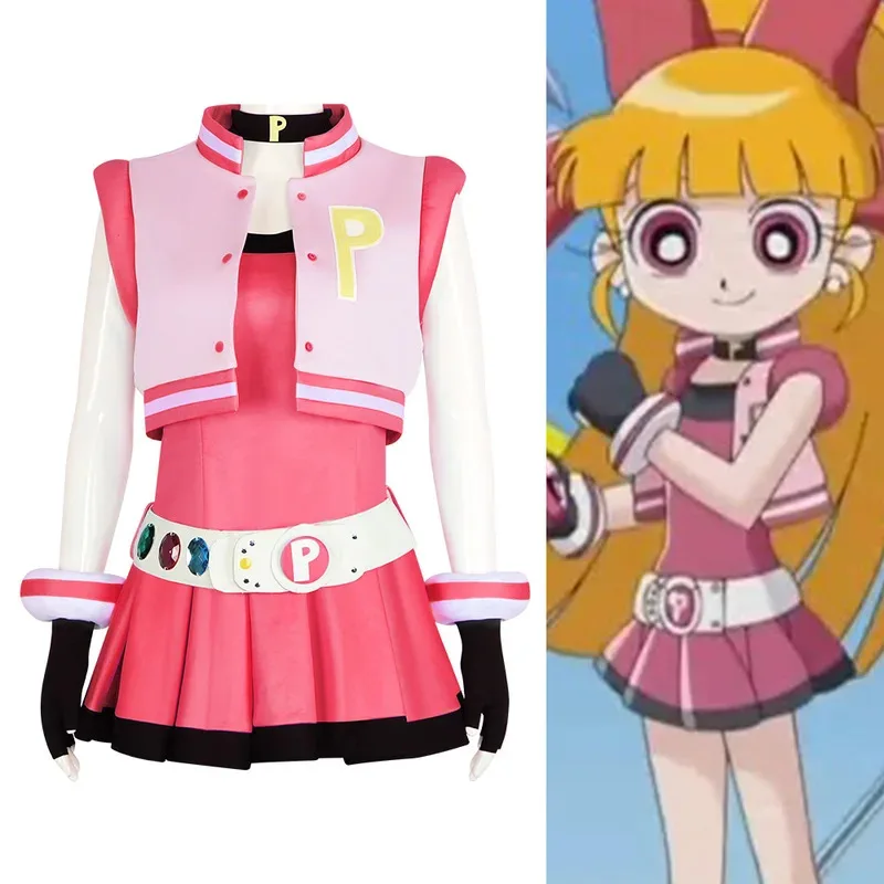 Powerpuff Girls Cosplay Girls Costume Dress Set Blossom Buttercup Bubbles Costume Dress With Belt Set Halloween Fancy Dress
Powerpuff Girls Cosplay Girls Costume Dress Set Blossom Buttercup Bubbles Costume Dress With Belt Set Halloween Fancy Dress