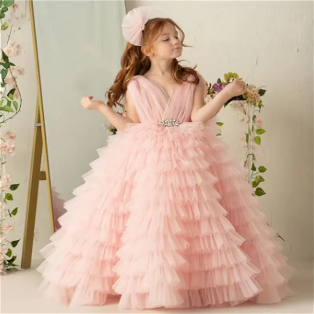Customized Girls Flower Wedding Party Dress Puffy Tulle Wedding Party Dress for Girl Pretty Girl Dress First Communion Dress
Customized Girls Flower Wedding Party Dress Puffy Tulle Wedding Party Dress for Girl Pretty Girl Dress First Communion Dress