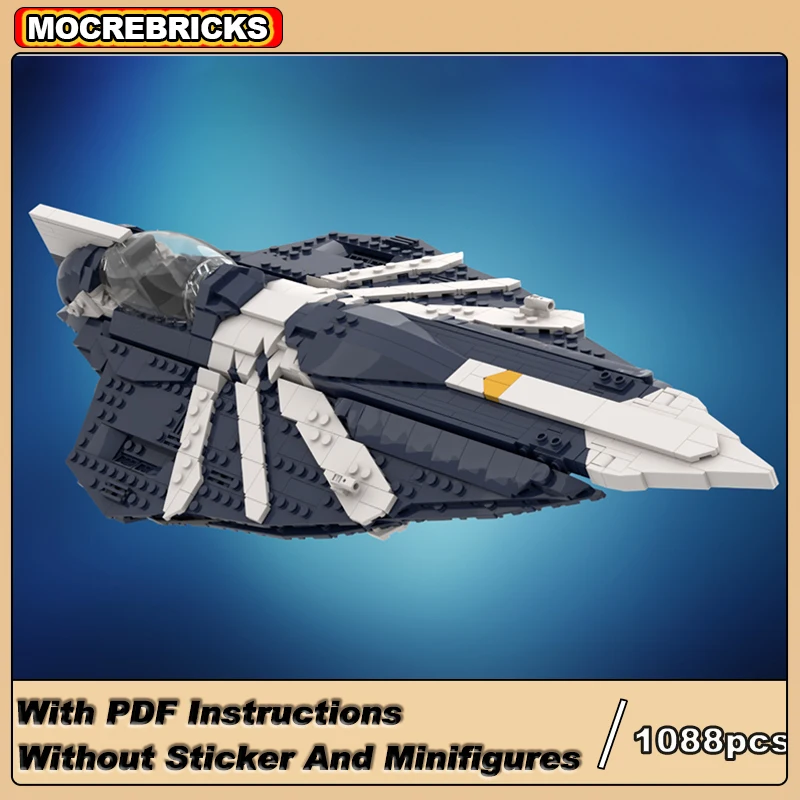 MOC- 198246 Знаменитые звездные фильмы, космические модели Delta-7, межзвездный боевой истребитель, строительные блоки, технология «сделай сам», кирпичи, подарки для детей
MOC- 198246 Знаменитые звездные фильмы, космические модели Delta-7, межзвездный боевой истребитель, строительные блоки, технология «сделай сам», кирпичи, подарки для детей