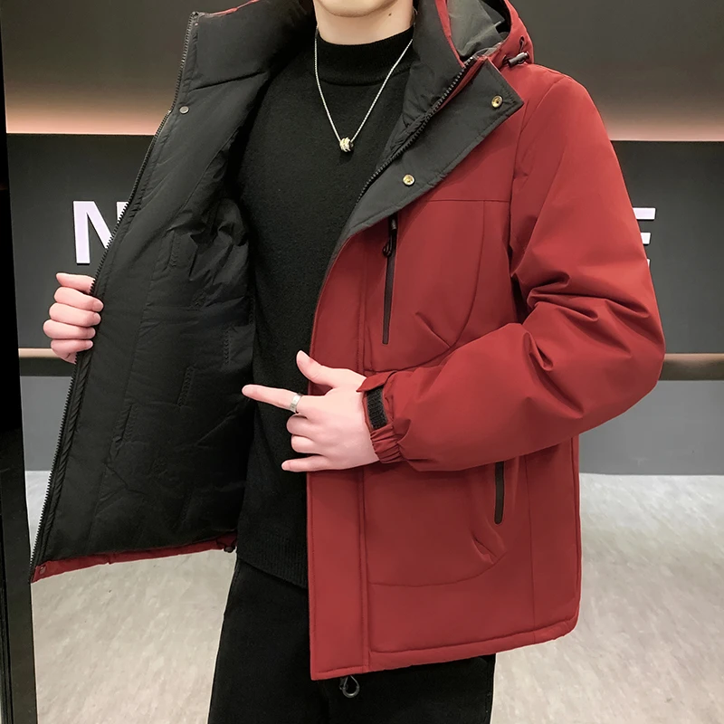 Мужская зимняя утепленная куртка для активного отдыха, повседневное хлопковое пальто с капюшоном, теплая, модная, морозостойкая, свободного кроя
Мужская зимняя утепленная куртка для активного отдыха, повседневное хлопковое пальто с капюшоном, теплая, модная, морозостойкая, свободного кроя