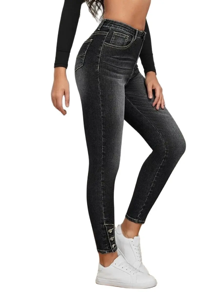 2024 New Women's Black High Waist Jeans Fashion Slim Fit Butt Lift Stretch Denim Pencil Pants Skinny Jeans Drop Shipping
2024 New Women's Black High Waist Jeans Fashion Slim Fit Butt Lift Stretch Denim Pencil Pants Skinny Jeans Drop Shipping