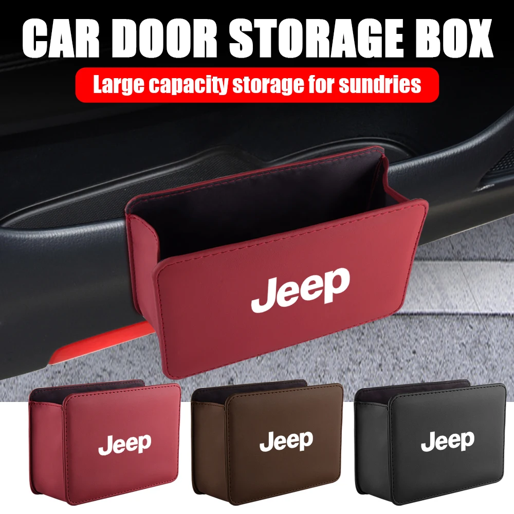 Car Door Storage Box Leather Seat Back Trash Can key organizer Bag Accessories For JEEP Grand Cherokee Renegade Wrangler Compass
Car Door Storage Box Leather Seat Back Trash Can key organizer Bag Accessories For JEEP Grand Cherokee Renegade Wrangler Compass