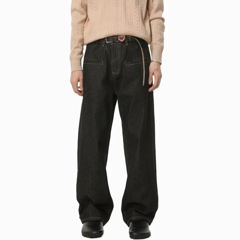 SYUHGFA New 2025 Autumn Men's Jeans Solid Color Wide Leg Casual Trousers American Style Washed Straight-leg Male Denim Pants
SYUHGFA New 2025 Autumn Men's Jeans Solid Color Wide Leg Casual Trousers American Style Washed Straight-leg Male Denim Pants