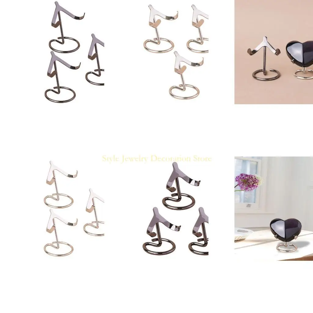 D46E 3 Pieces Sturdy Metal Display Stand Set for Crystals Spheres Multipurpose Decorative Base for Exhibition Tabletop Use 
D46E 3 Pieces Sturdy Metal Display Stand Set for Crystals Spheres Multipurpose Decorative Base for Exhibition Tabletop Use