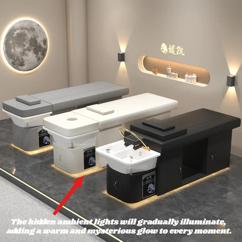 Head Spa Atmosphere Lamp Hair Therapy Shampoo Chairs Water Circulation Fumigation Color Cust. High-grade Camila Shampoo Bed
Head Spa Atmosphere Lamp Hair Therapy Shampoo Chairs Water Circulation Fumigation Color Cust. High-grade Camila Shampoo Bed
