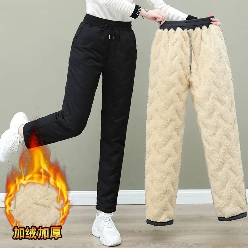 2024 New Warm Thicken Plush Velvet Pants Women Winter High Waist Oversized Plus Size Loose Fleece Thermal Snow Mom Trousers Lady
2024 New Warm Thicken Plush Velvet Pants Women Winter High Waist Oversized Plus Size Loose Fleece Thermal Snow Mom Trousers Lady