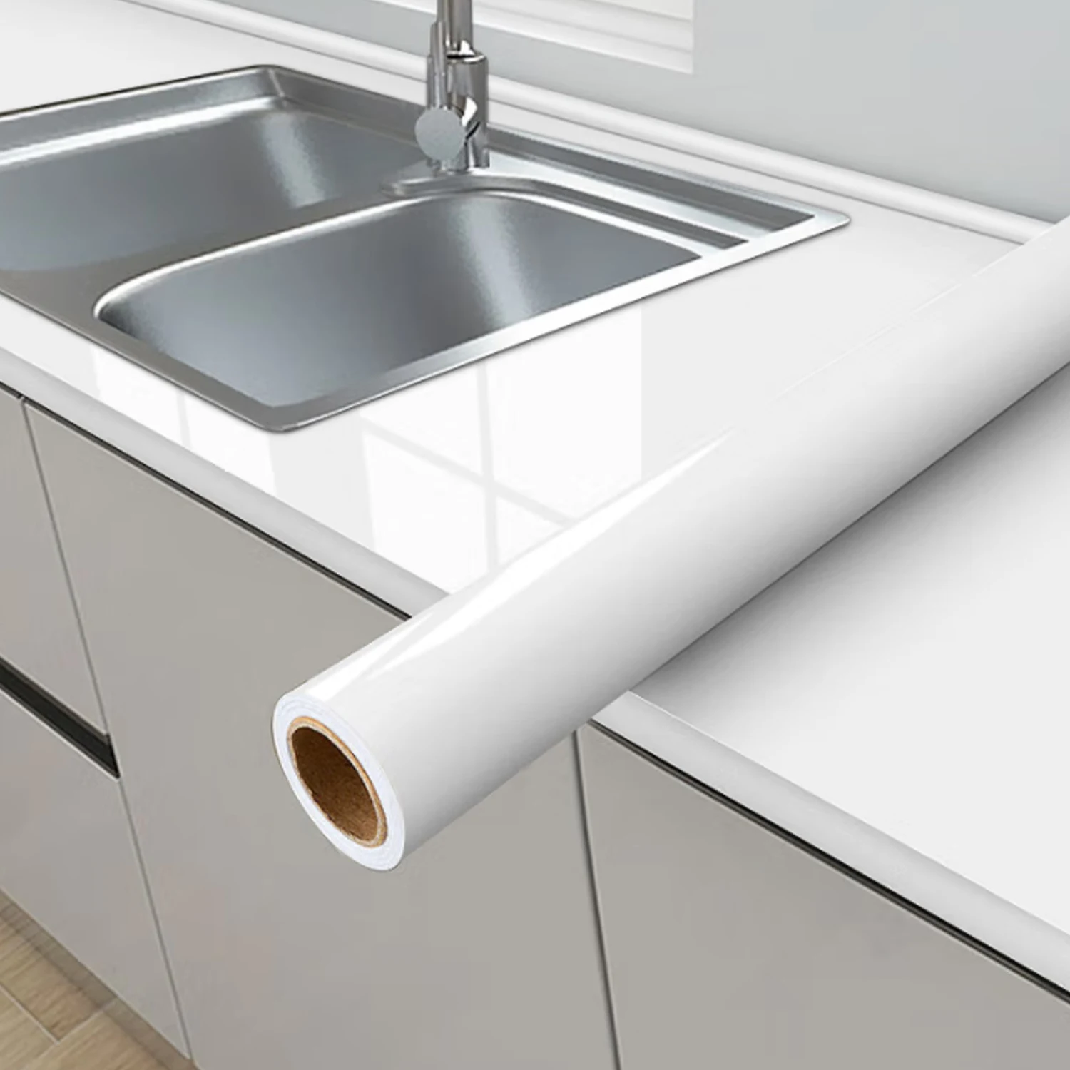 Глянцевые белые наклейки, виниловые самоклеящиеся водостойкие маслостойкие наклейки, панели кухонной стойки, обои для ремонта мебели 
Глянцевые белые наклейки, виниловые самоклеящиеся водостойкие маслостойкие наклейки, панели кухонной стойки, обои для ремонта мебели